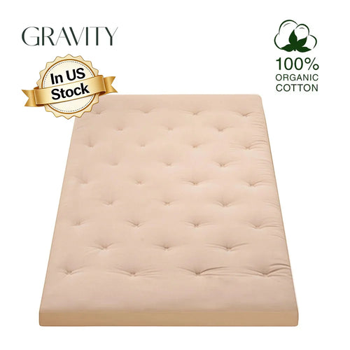 Matelas futon japonais pliable HANA, 10 cm d'épaisseur, coloris vifs