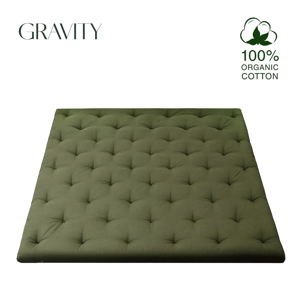 Matelas futon japonais pliable HANA, 10 cm d'épaisseur, coloris vifs