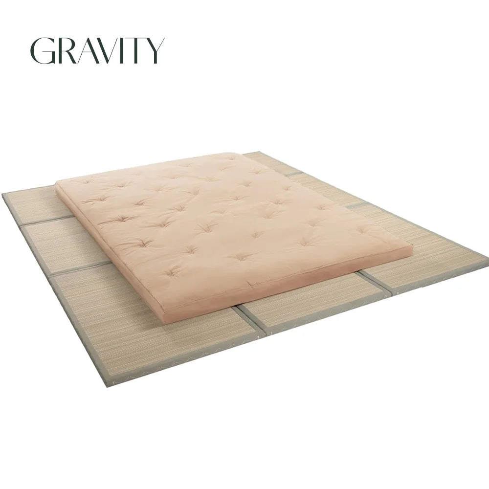 Matelas futon japonais pliable HANA, 10 cm d'épaisseur, coloris vifs