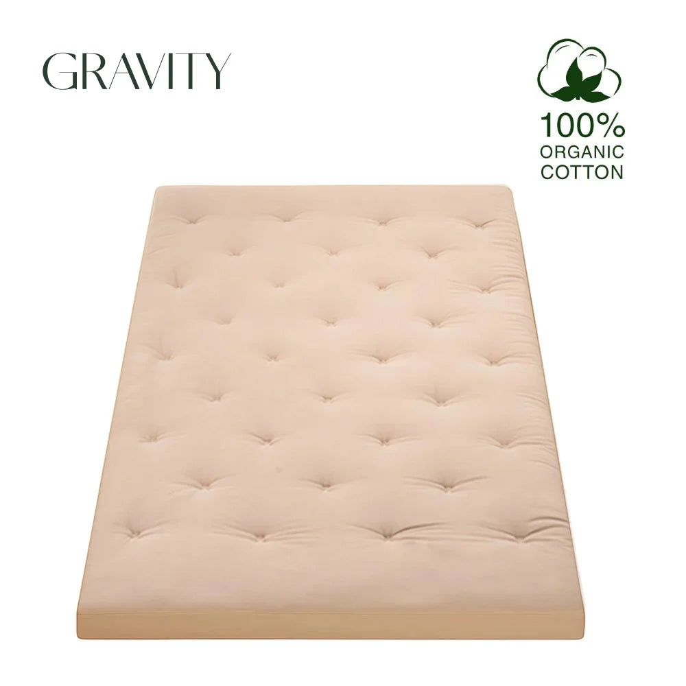 Matelas futon japonais pliable HANA, 10 cm d'épaisseur, coloris vifs