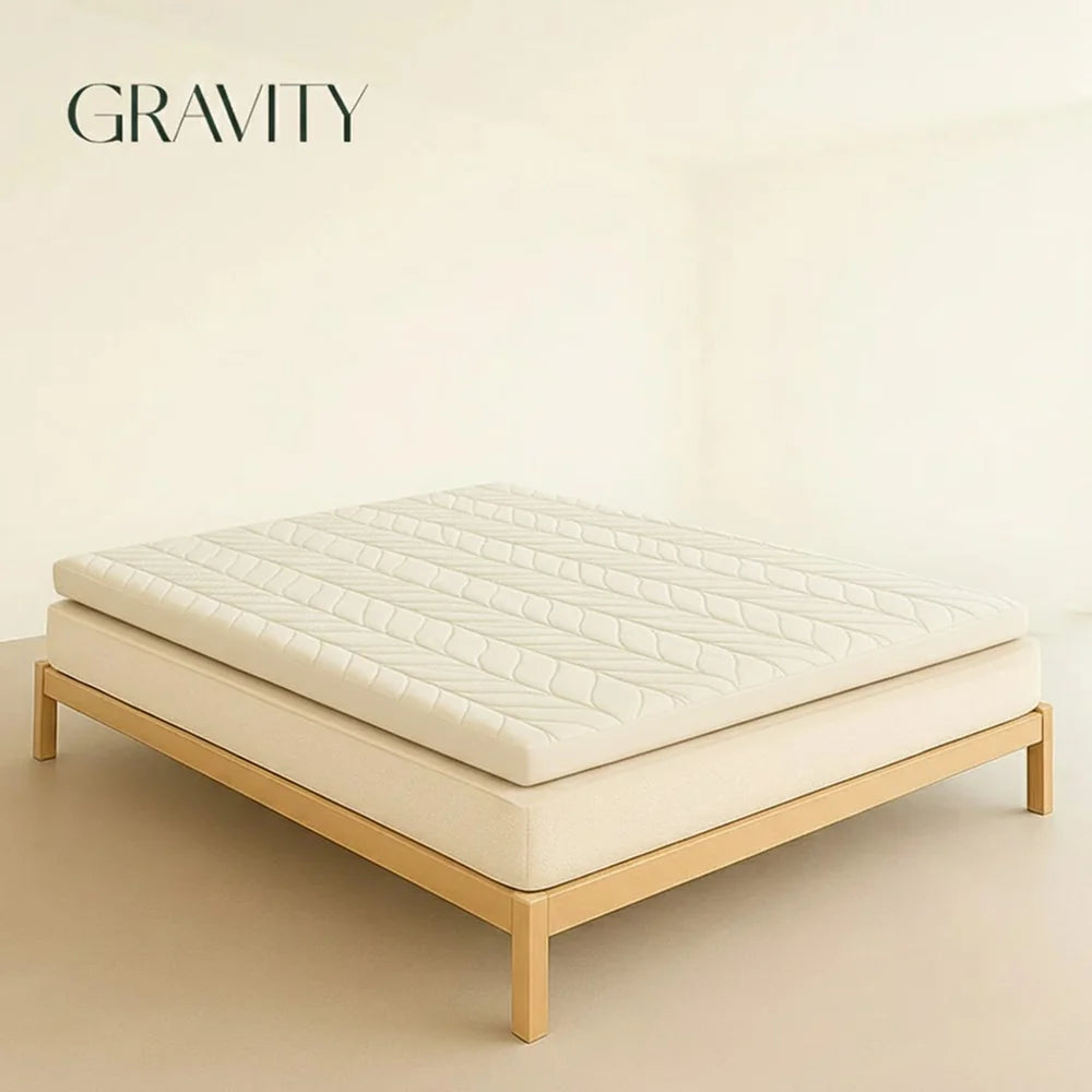 Matelas futon japonais pliable SHIKI, 10 cm d'épaisseur, housse en coton
